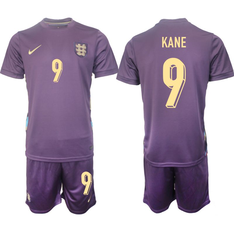 Men 2024-2025 Season England away purple #9 Soccer Jersey